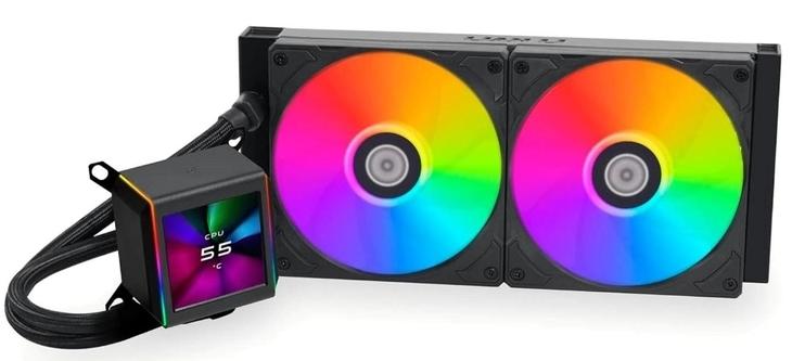Кулер для процессора Lian Li Galahad II LCD 280 Black (G89.GA2ALCD28B.00)