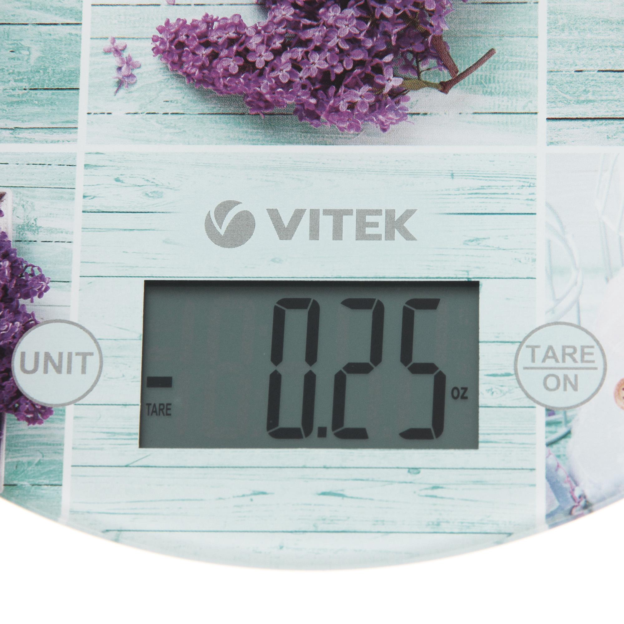 Кухонные весы Vitek VT-2426 Lilac/Illustration