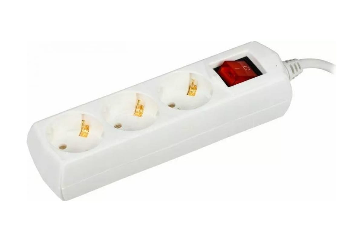 Удлинитель IEK У03В WYP10-10-03-05-ZK-G белый