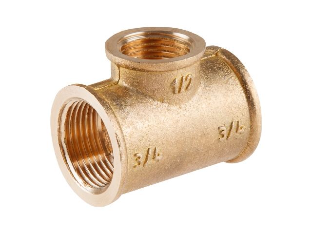 Тройник ред. 3/4" вн. х 1/2" вн. х 3/4" вн., Цветлит (ЦРБ0020)