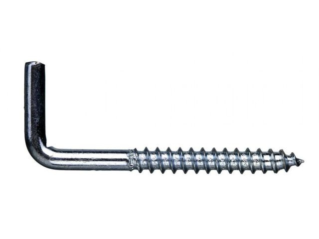 Крючок 5.0х80 мм Г-образный, цинк (100 шт в карт. уп.) STARFIX