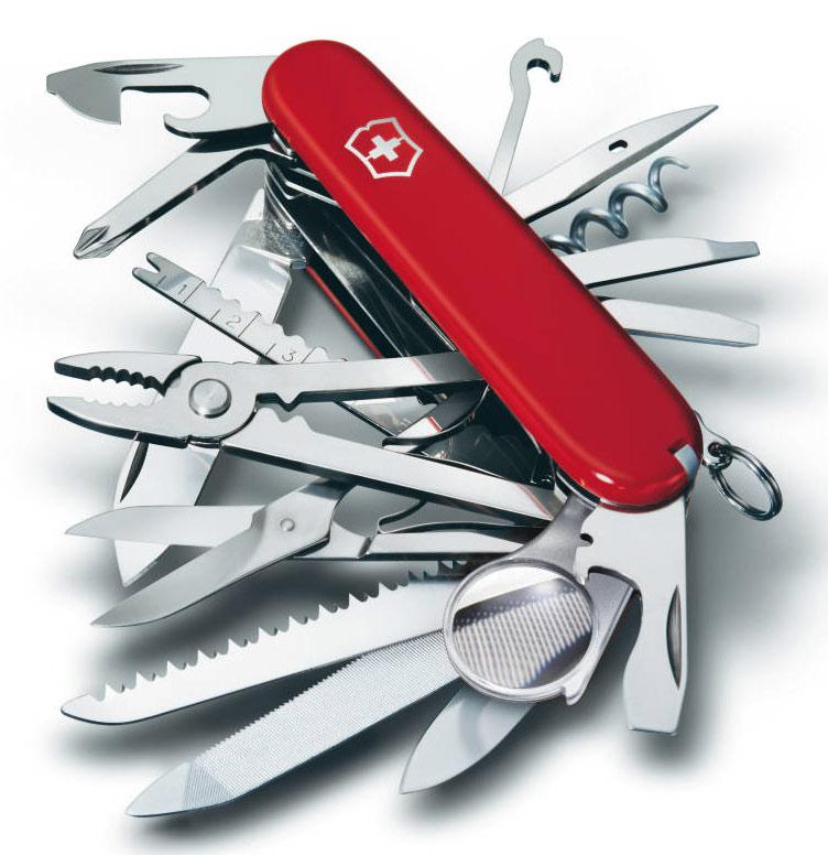 Туристический нож Victorinox SwissChamp красный (1.6795)
