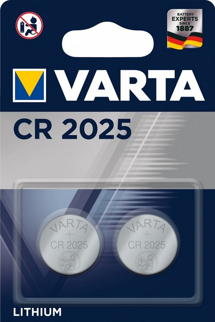 Батарейка Varta Lithium 6025 CR 2025 BL2