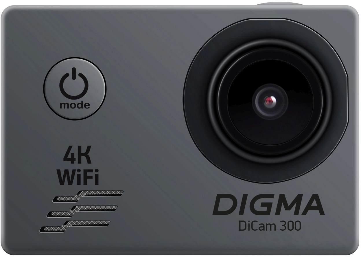 Экшн-камера Digma DiCam 300 серый (DC300)