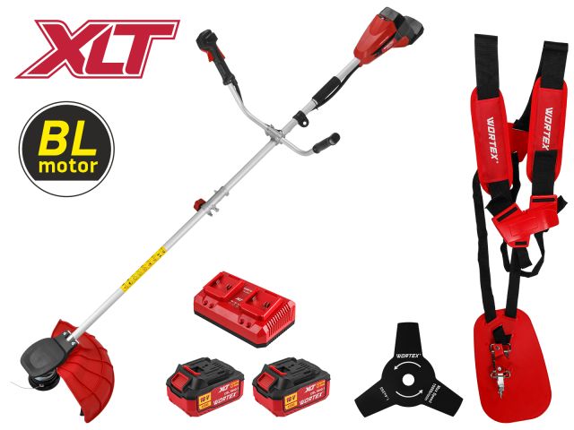 Триммер аккум. WORTEX TB 3036 AT XLT SET БЕСЩЁТ.ДВИГ., 18В+18В, шир.скаш.380/255 мм леска/нож (36 В, бесщ. двиг., 380 мм леска/255 мм нож, верхнее рас