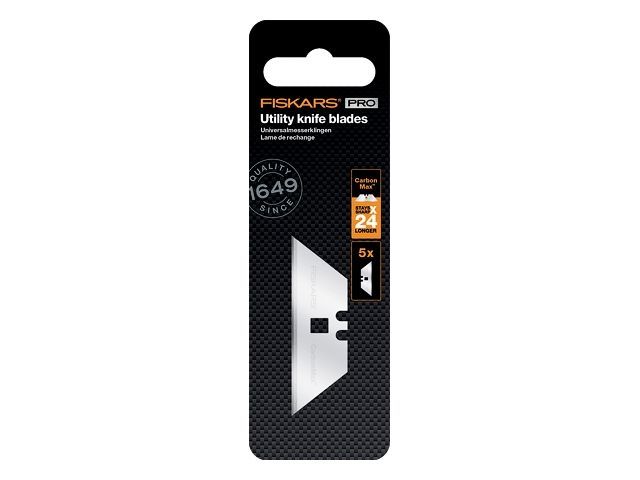 Лезвия сменные трапецевидные д/ножей 5шт CarbonMax FISKARS