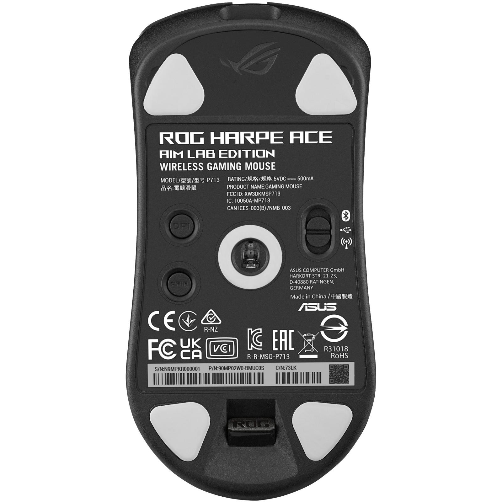 Мышь Asus P713 Rog Harpe Ace Aim Lab Edition Black (90MP02W0-BMUA00)