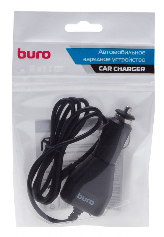Автомобильное зарядное Buro XCJ-048-EM-2A microUSB черный