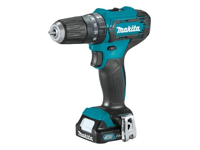 Аккум. ударная дрель-шуруповерт MAKITA CXT HP 333 DWAE в чем. (12.0 В, 2 акк., 2.0 А/ч Li-Ion, 2 скор., 30 Нм, шурупы до 8 мм, сверление в металле до