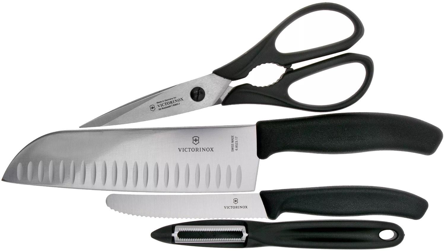 Набор кухонных ножей Victorinox Kitchen Set черный (6.7133.4G)