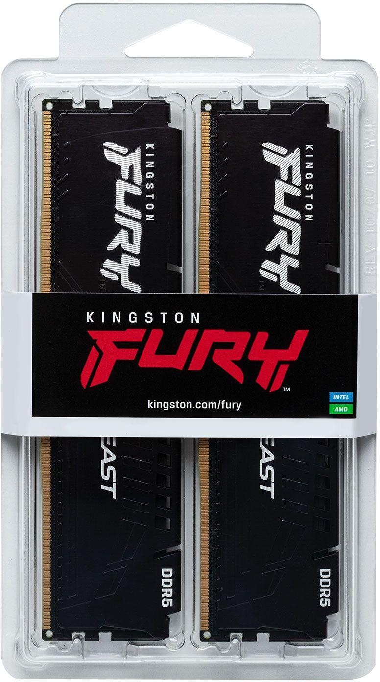 Оперативная память Kingston Fury Beast Black Expo 64Gb DDR5 Black (KF560C36BBEK2-64)