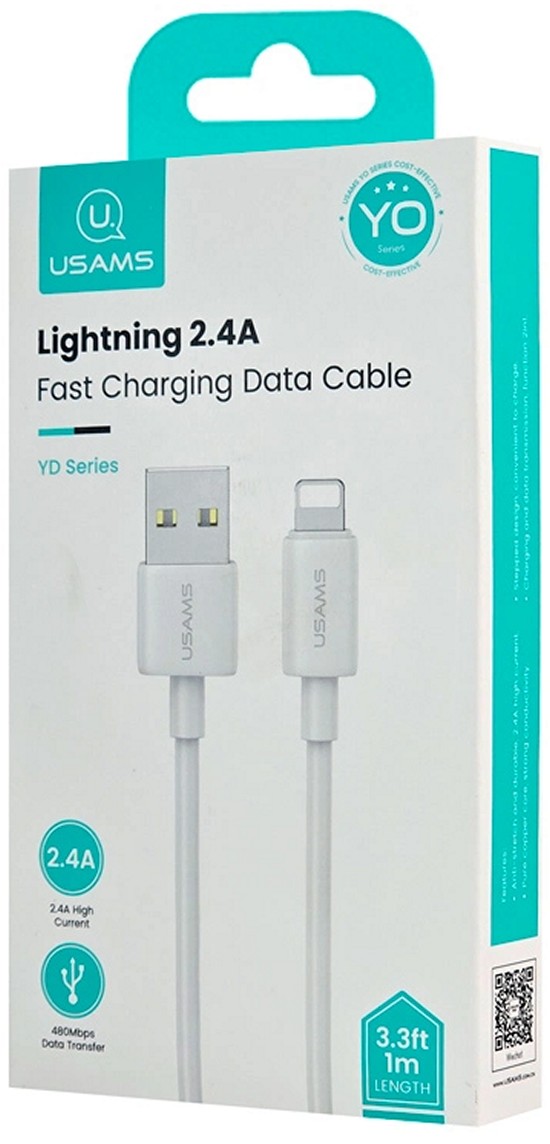 Кабель Usams SJ709 1м White (SJ709USB02)