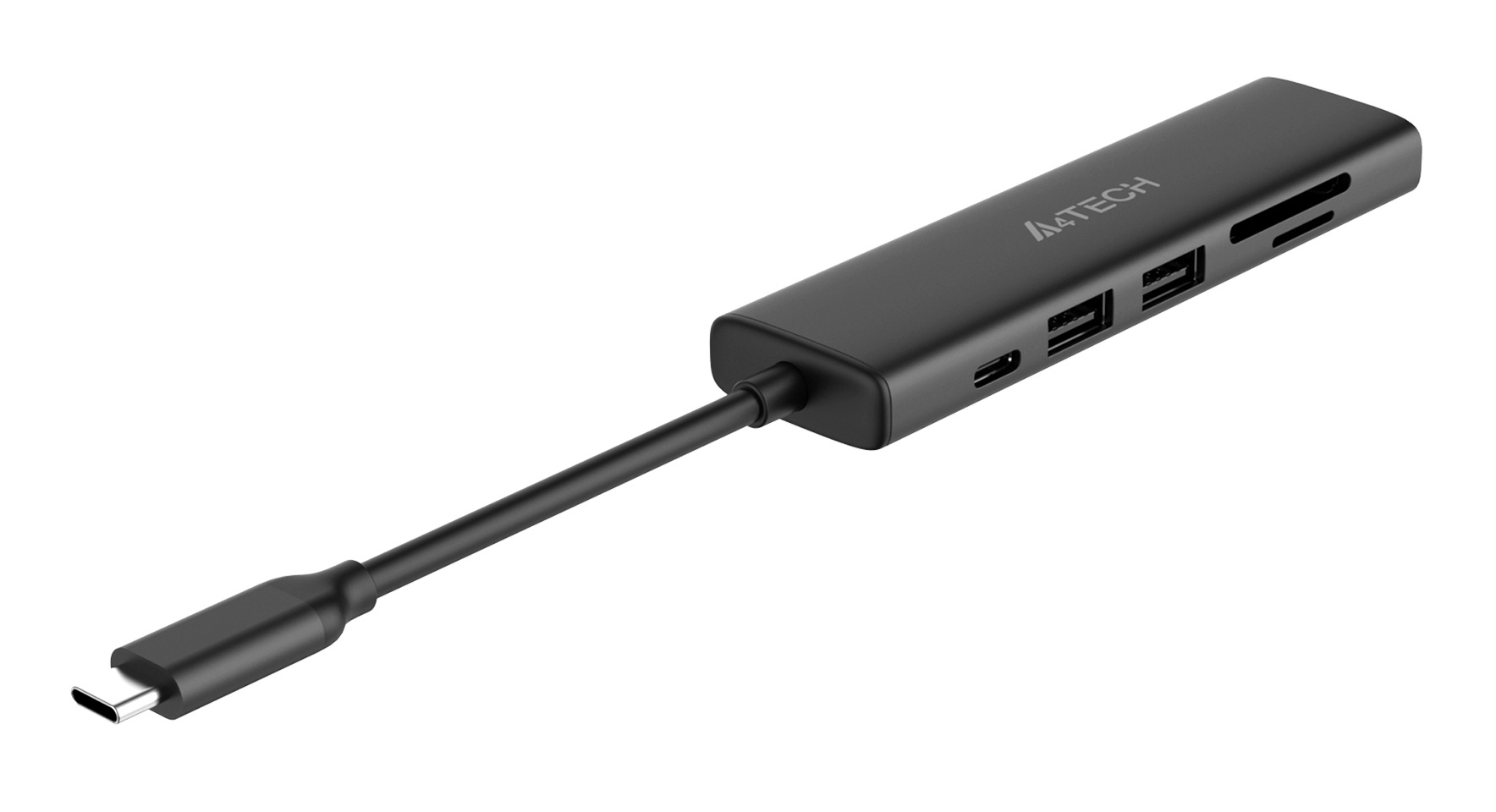 USB-хаб A4Tech DST-60C серый