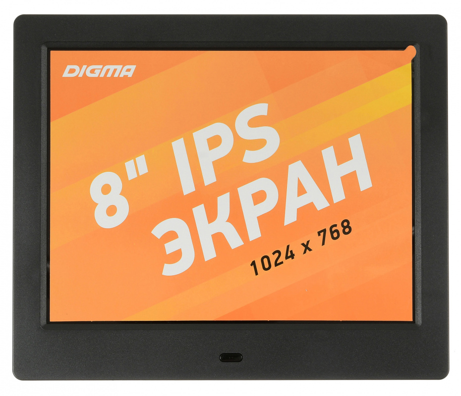 Цифровая фоторамка Digma PF843BK черный