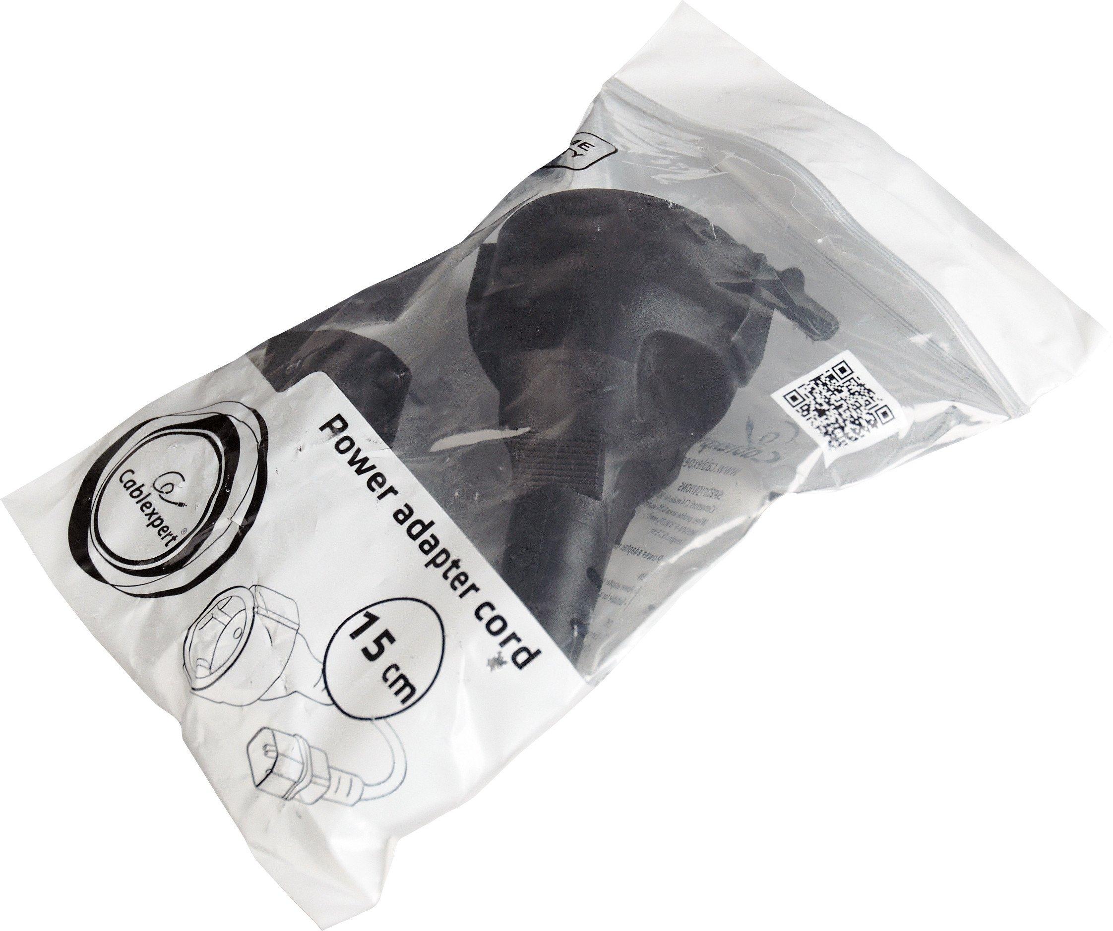 Кабель питания Cablexpert PC-SFC14M-01 (C14 - евро-розетка) 0.15 м