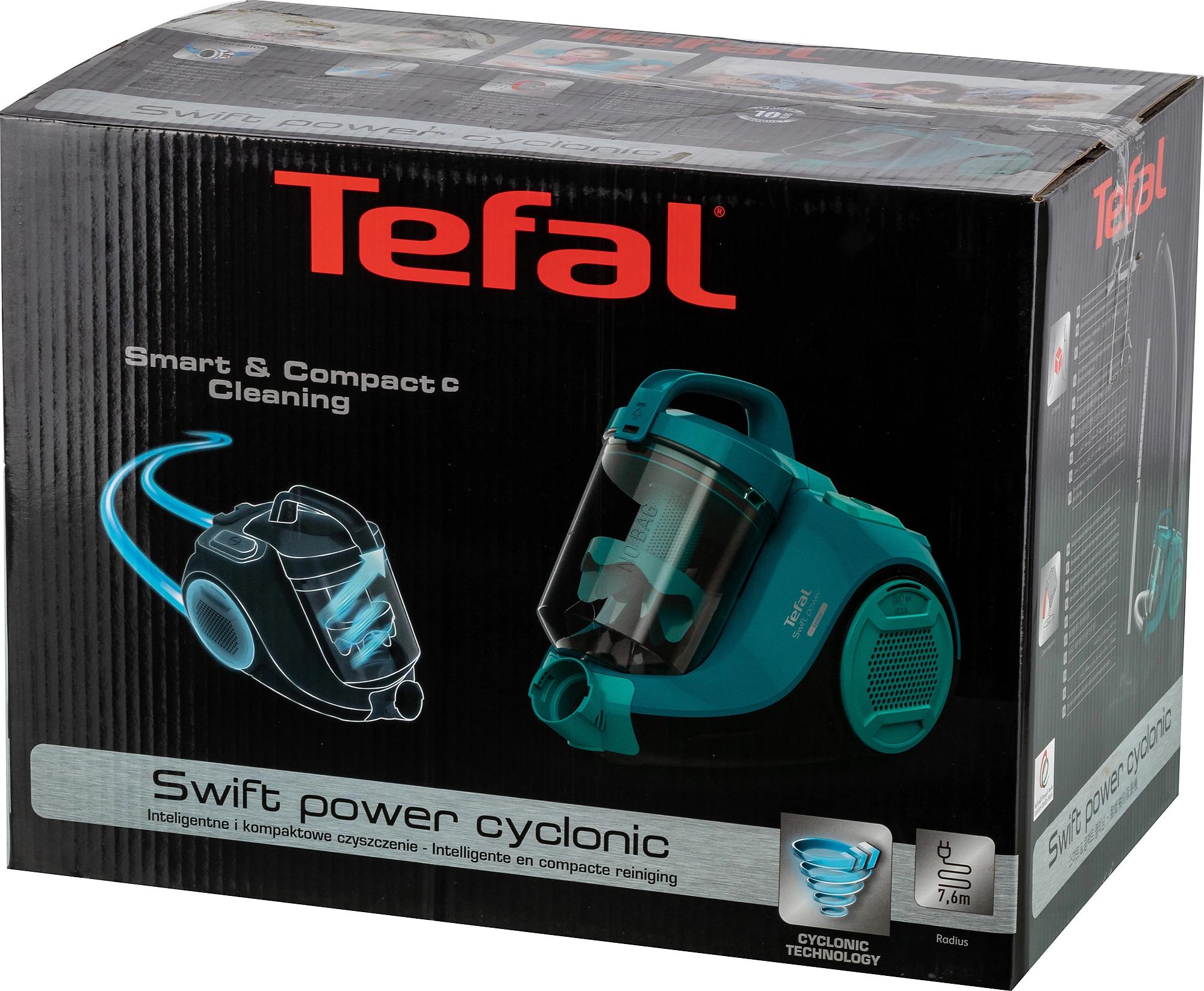 Пылесос Tefal TW2922EA бирюзовый/черный