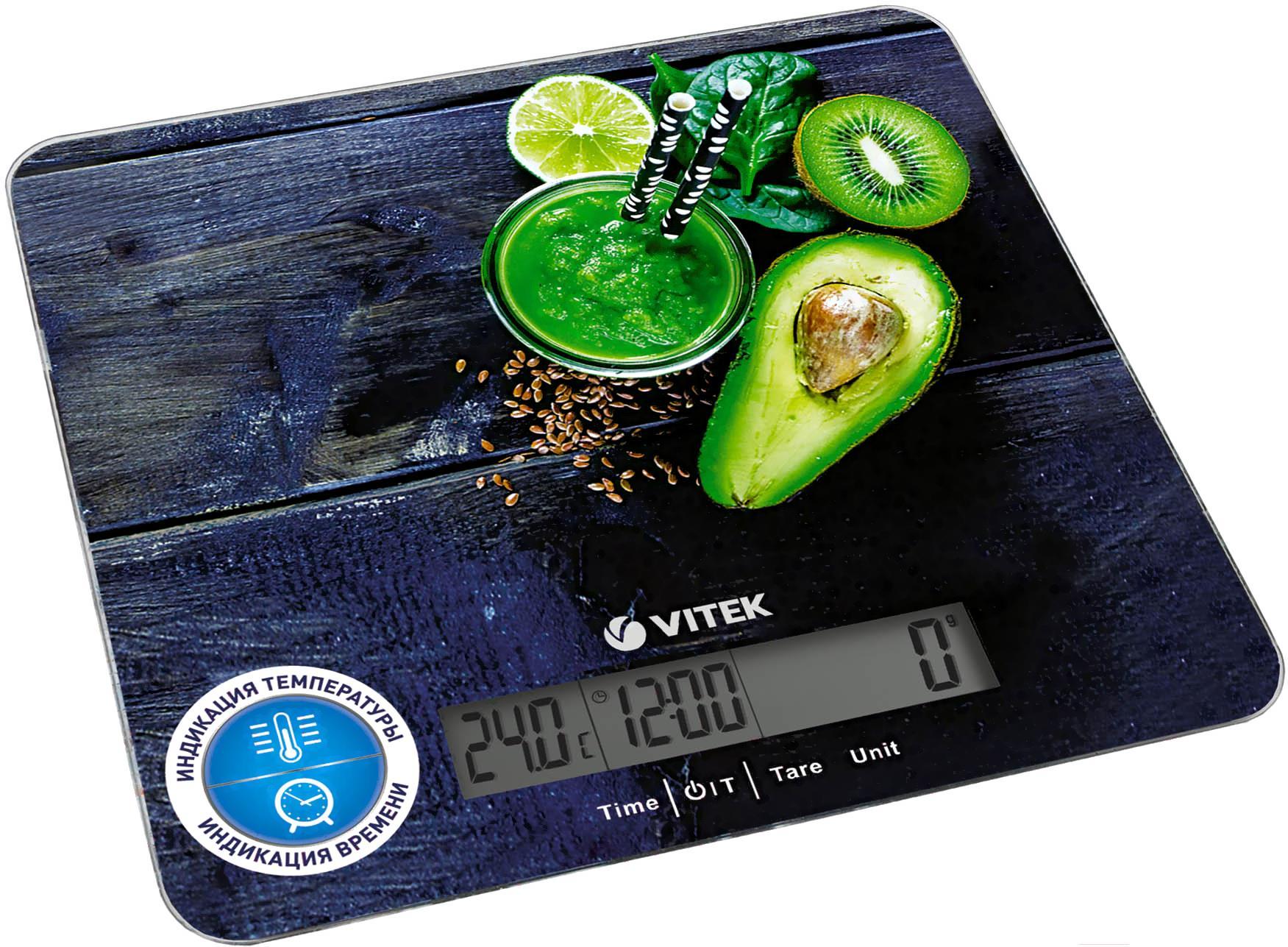 Кухонные весы Vitek VT-2425 Blue/Illustration