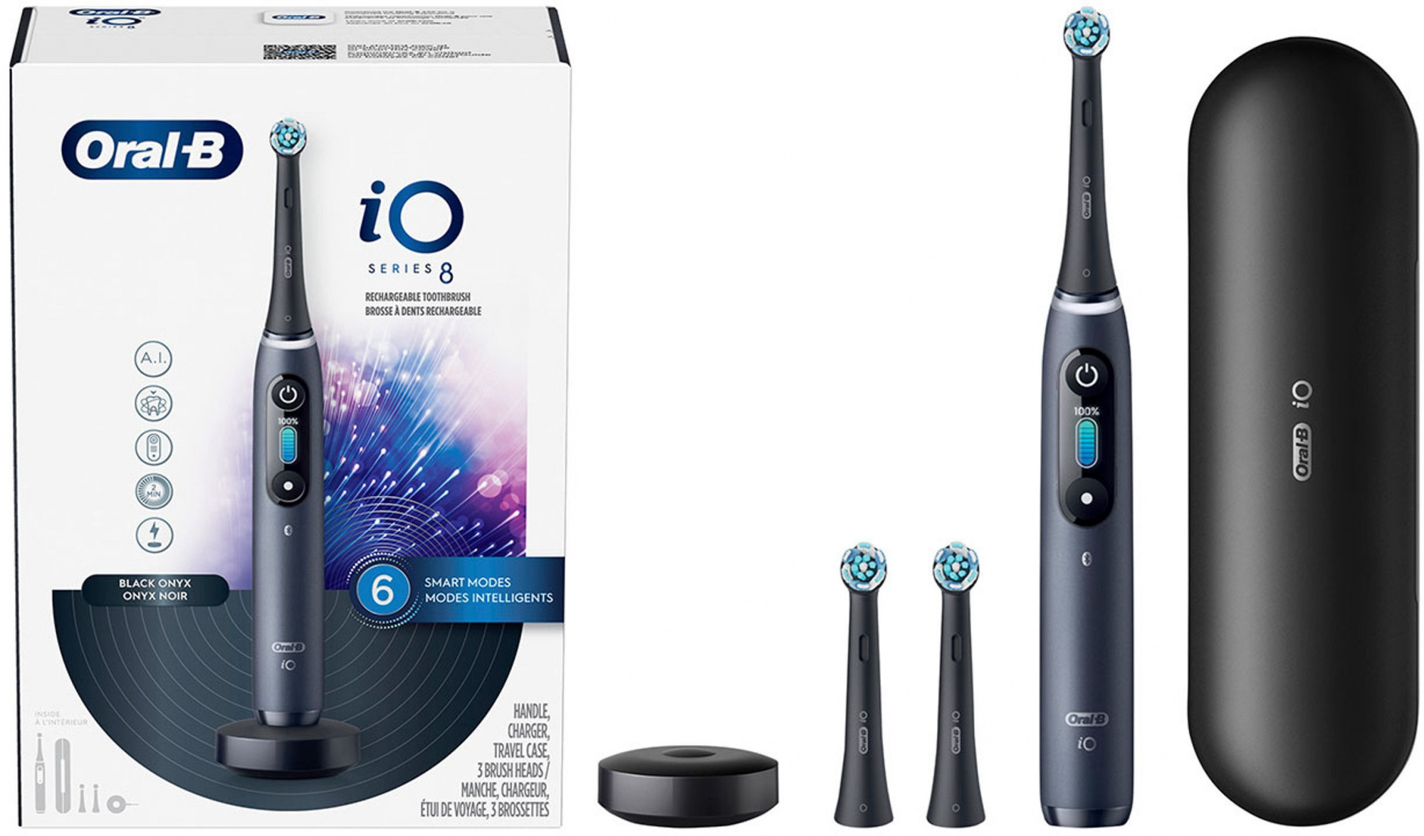 Электрическая зубная щетка Oral-B Vitality iO Series 8 черный