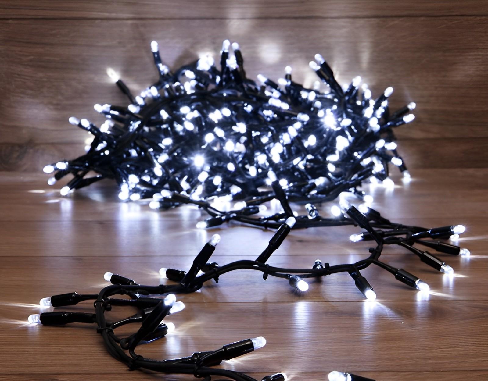 Светодиодная гирлянда ULED Стринг-лайт ULED-SL-100-24V-(W-F-W/W)