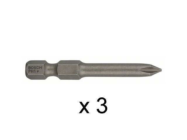 Насадка с  шестигран. хв. PH1 49мм 3шт BOSCH
