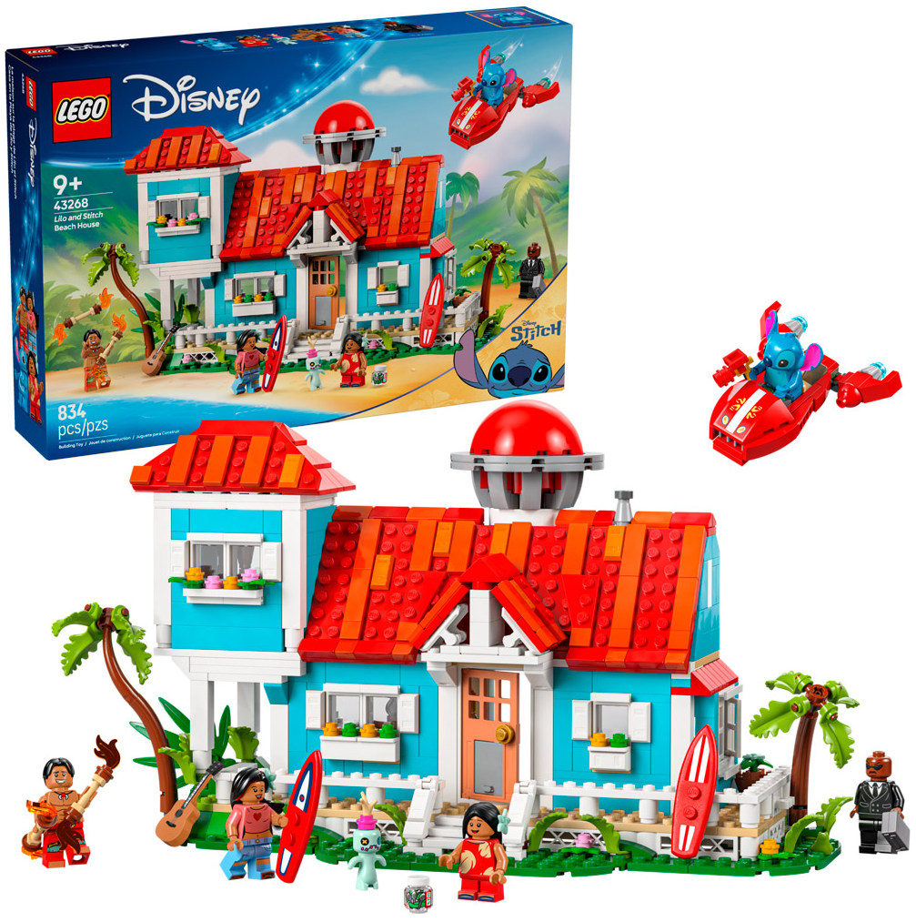 Конструктор Lego Disney Пляжный домик Лило и Стича (43268)