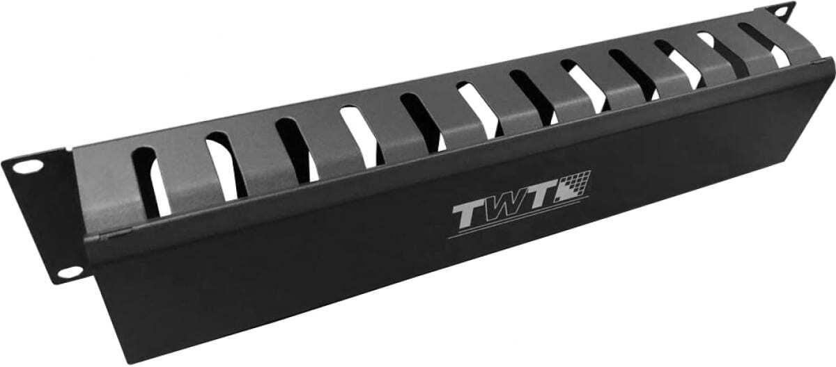 Кабельный органайзер TWT TWT-ORG/CV-1U кабельный 19" c крышкой. 1U