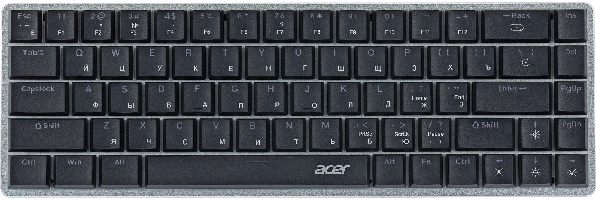 Клавиатура Acer OKW302 серебристый (ZL.KBDCC.01C)