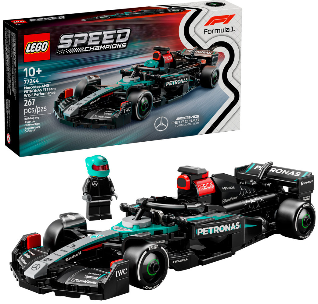 Конструктор Lego Speed Champions Гоночный автомобиль F1 Mercedes-AMG W15 (77244)