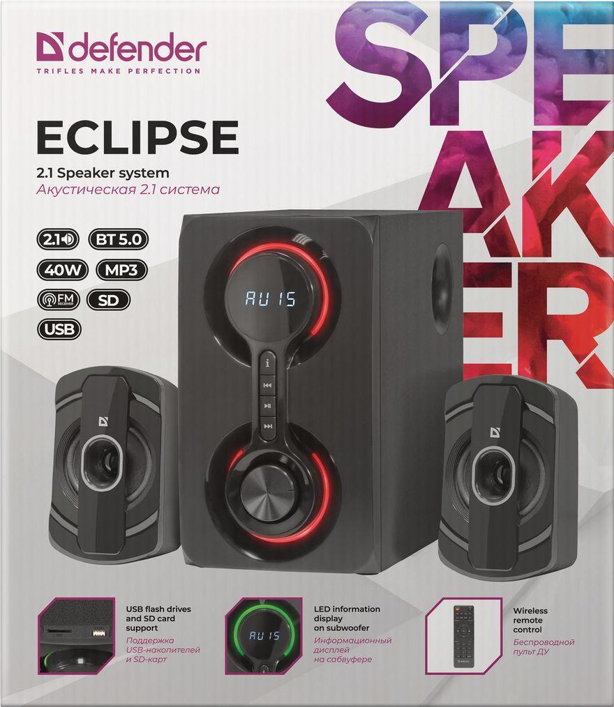 Акустика Defender Eclipse 2.1 черный (65593)