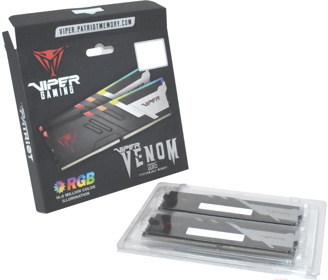 Оперативная память Patriot Viper Venom RGB DDR5 2x16Gb (PVVR532G640C32K)
