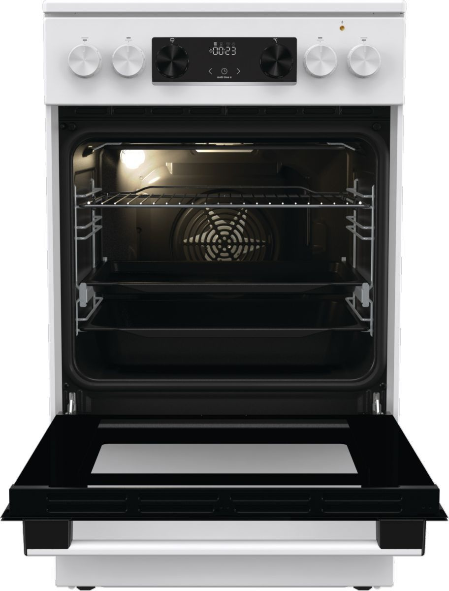 Кухонная плита Gorenje GECS5C70WA белый/черный