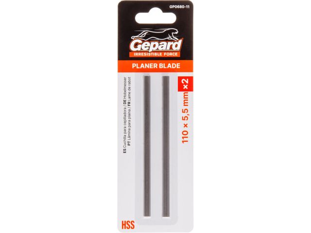Нож для рубанка 110x5.5мм 2шт. GEPARD