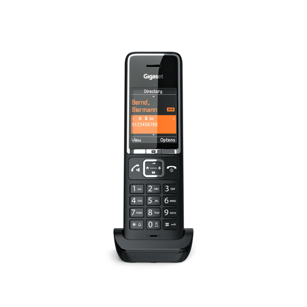 Дополнительная трубка Dect Gigaset Comfort 550HX черный (S30852-H3051-R104)