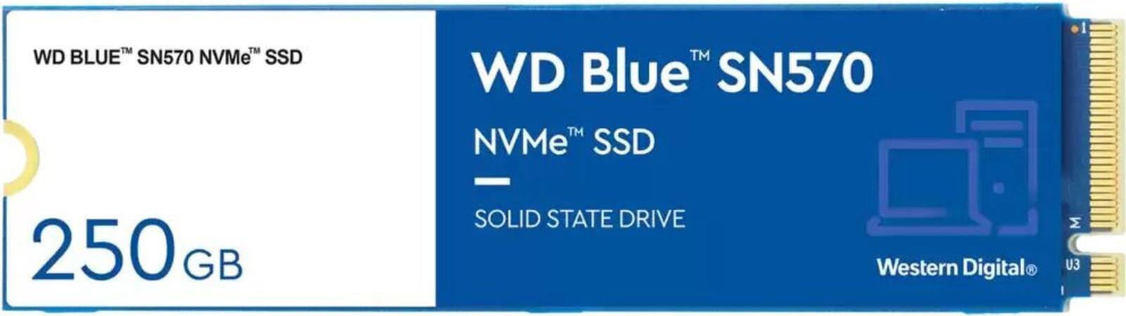 SSD диск WD Blue SN570 250GB (WDS250G3B0C)