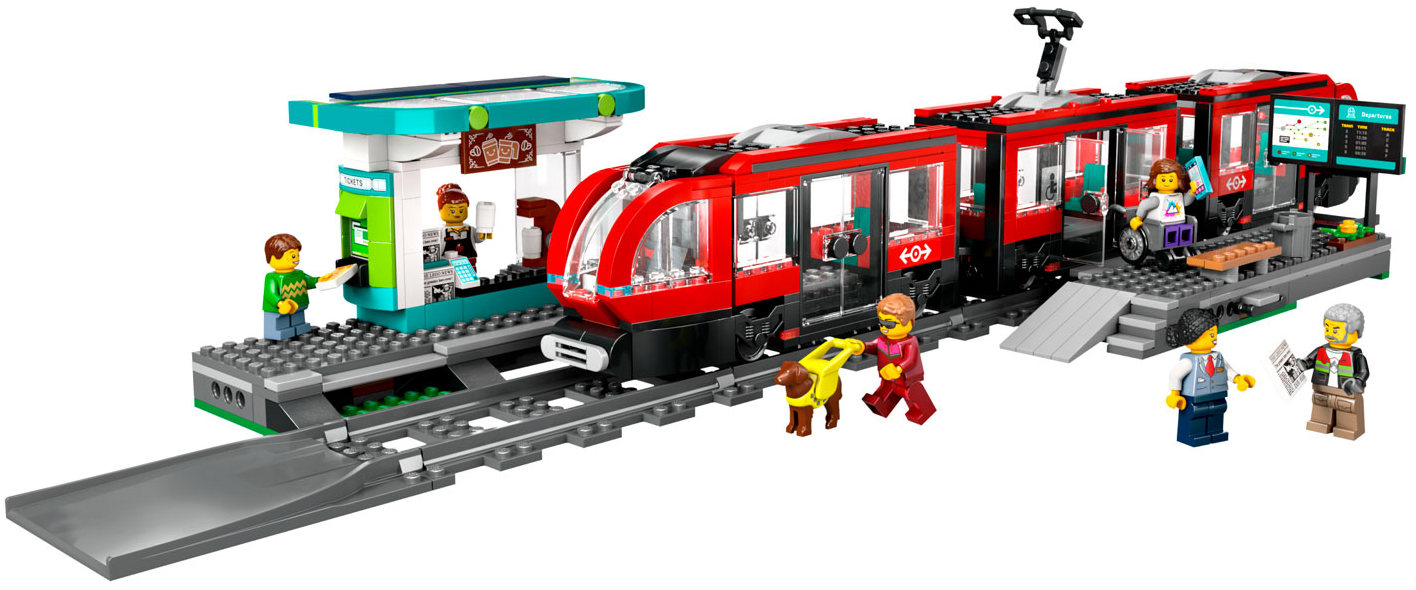 Конструктор Lego City Трамвай и станция в центре города (60423)