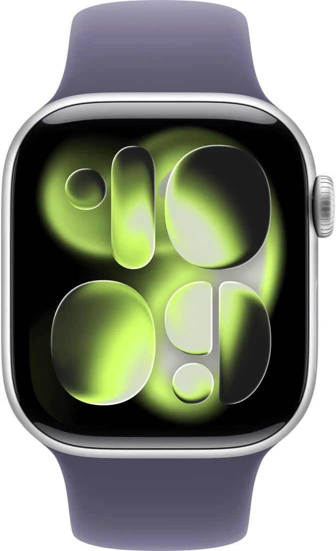 Умные часы Apple Watch Series 11 GPS 42mm Silver Al Case Purple Fog Sport Band M/L A3331 (MEU74ZP/A)