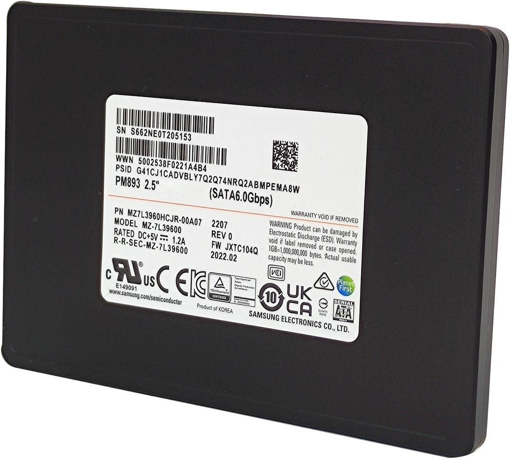 SSD диск Samsung PM893 3.84TB (MZ7L33T8HBLT-00A07)