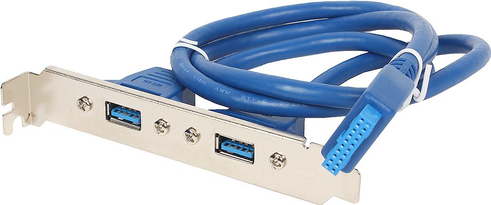 Планка в сист блок Gembird 2xUSB 3.0/20pin мат.платы CC-USB3-RECEPTACLE