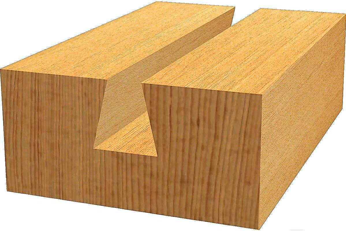 Фреза Bosch «ласточкин хвост» 8 мм D 14 мм L 15/55 мм угол 15 HM 2.608.628.408