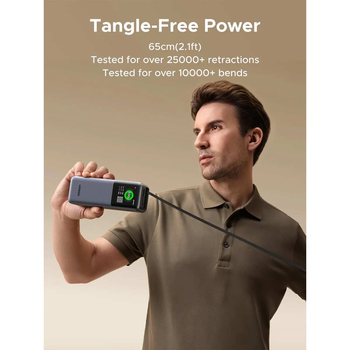 Портативное зарядное устройство Ugreen PB726 Space Gray (55987B)
