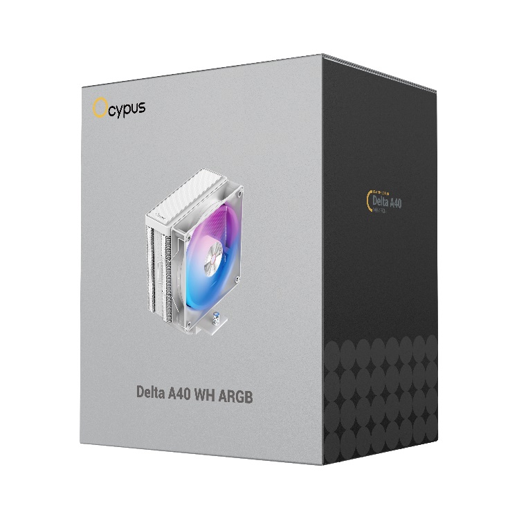 Кулер для процессора Ocypus Delta A40 ARGB WH (Delta-A40-WH1NAWN00X-GL)