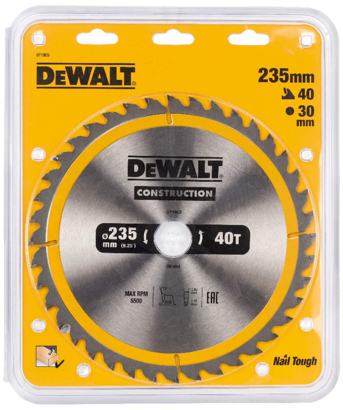Диск пильный DeWalt DT1955-QZ