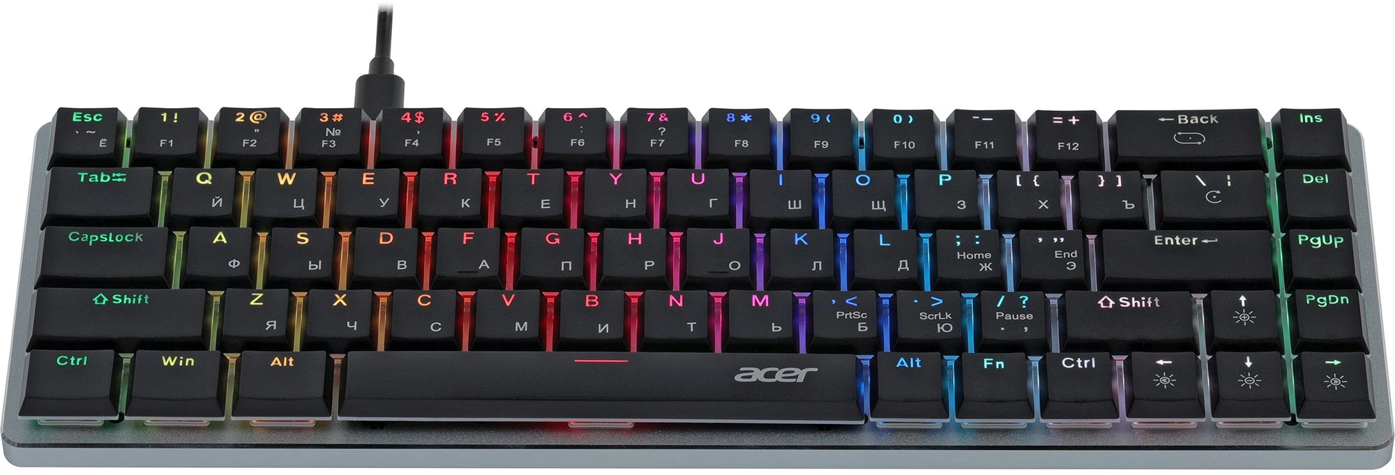 Клавиатура Acer OKW302 серебристый (ZL.KBDCC.01C)