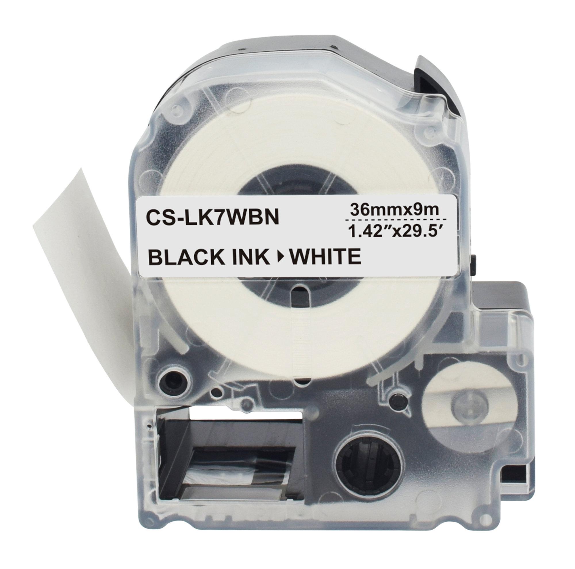 Картридж ленточный Cactus CS-LK6WBN черный
