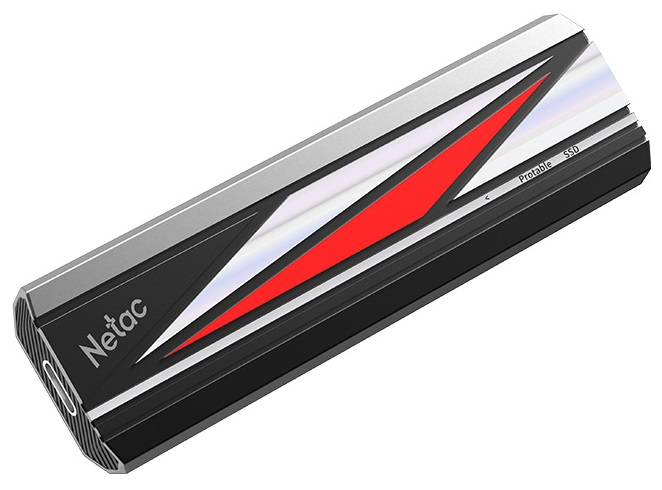 Внешний накопитель Netac USB-C 256GB черный (NT01ZX20L-256G-32BK)