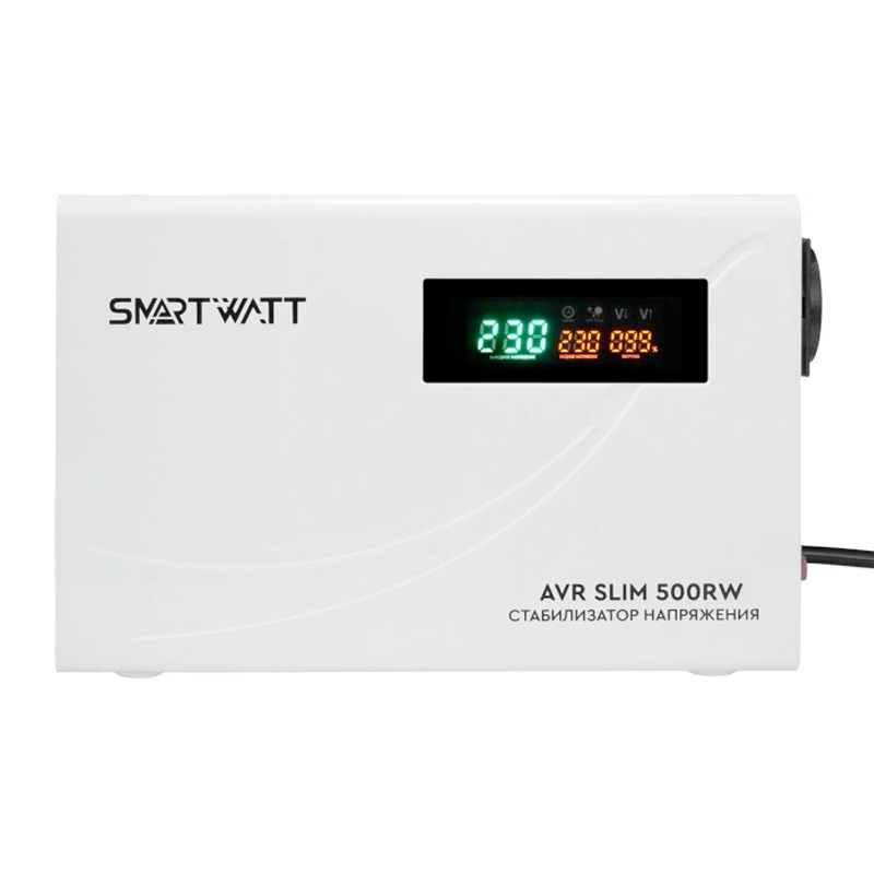 Стабилизатор напряжения Smartwatt AVR Slim 500RW белый (4512020310002)