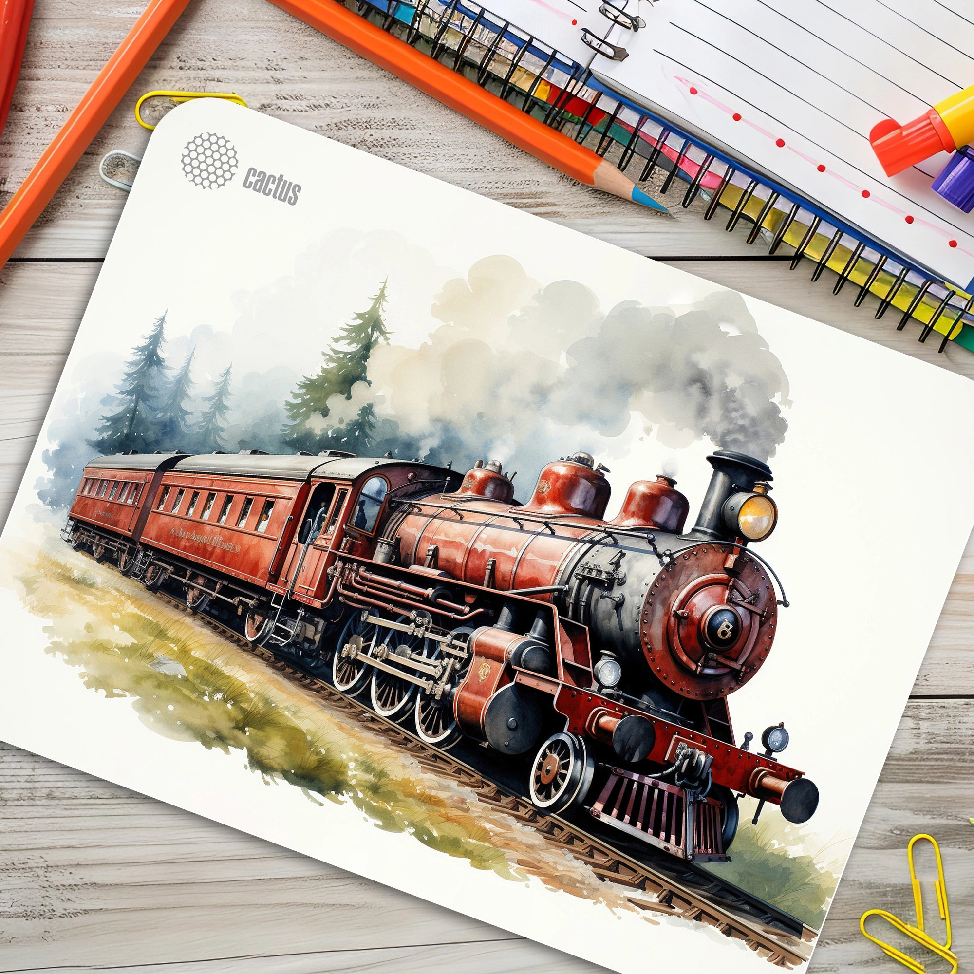 Коврик для мыши Cactus Locomotive (CS-MP-PRO17XL)