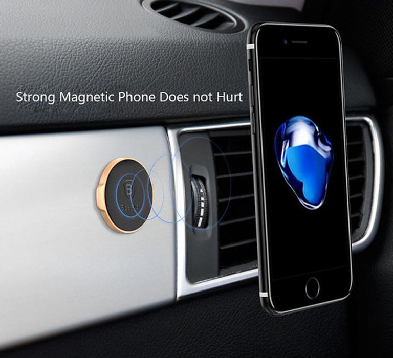 Держатель для смартфона Baseus Magnet Iron Suit Silver (ACDR-A0S)