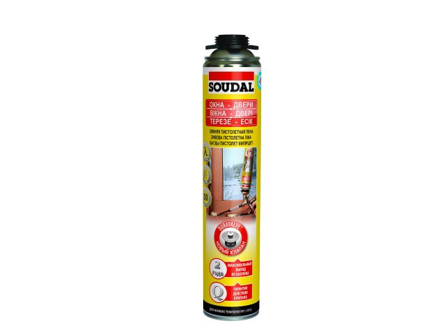 Пена монтажная профессиональная зимняя "Soudal" ОКНА ДВЕРИ (750мл)