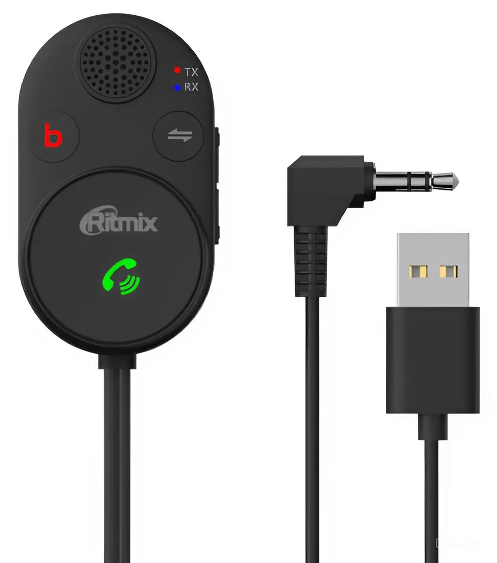 FM-трансмиттер Ritmix BTR-200 черный (80002461)